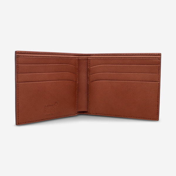 Montblanc Meisterstuck Selection Cognac Leather Bi - Fold Wallet 6cc 109648 - THE SOLIST - Montblanc