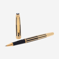 Montblanc Meisterstuck Solitaire Black and Gold Classique Rolleball Pen 35982 - THE SOLIST - Montblanc