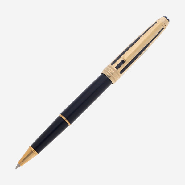 Montblanc Meisterstuck Solitaire Gold & Black Doue Rollerball Pen 35989 - THE SOLIST - Montblanc