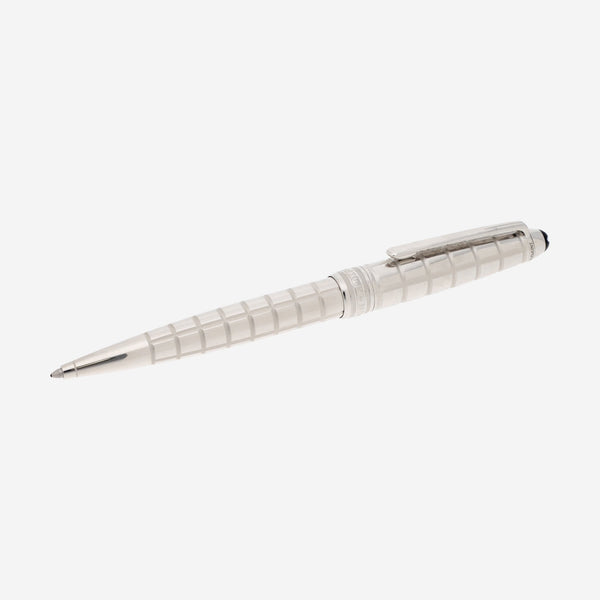 Montblanc Meisterstuck Solitaire Platinum - Plated Facet Classique Ballpoint Pen 38248 - THE SOLIST - Montblanc