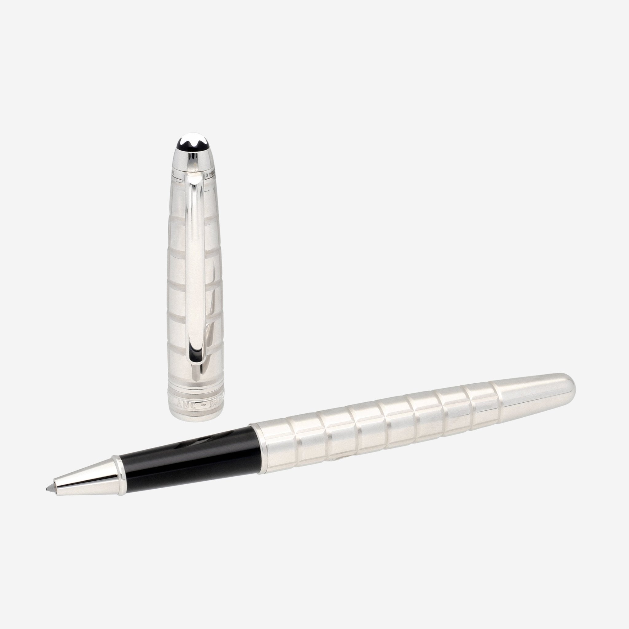 Montblanc Meisterstuck Solitaire Platinum - Plated Facet Classique Rollerball Pen 38247 - THE SOLIST - Montblanc