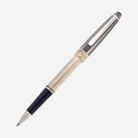 Montblanc Meisterstuck Solitaire Silver Fibre Guilloche Rollerball Pen 35999 - THE SOLIST - Montblanc