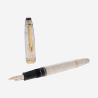 Montblanc Meisterstuck Solitaire Silver Fountain Pen (F) 11746 - THE SOLIST - Montblanc