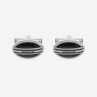 Montblanc Meisterstuck Stainless Steel Black Onyx Cufflinks 105873 - THE SOLIST - Montblanc