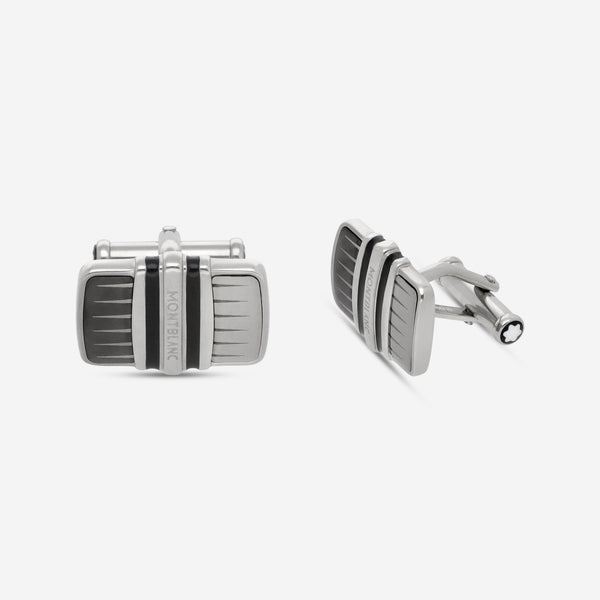 Montblanc Meisterstuck Stainless Steel Rectangle Cufflinks 102986 - THE SOLIST - Montblanc