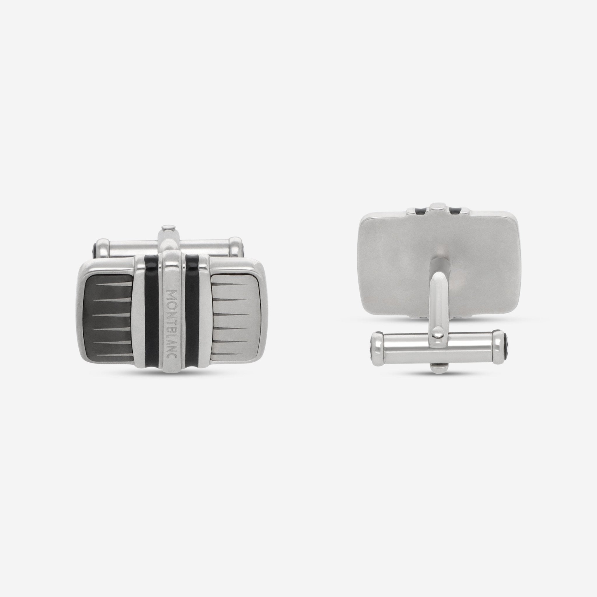 Montblanc Meisterstuck Stainless Steel Rectangle Cufflinks 102986 - THE SOLIST - Montblanc