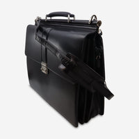 Montblanc Meisterstuck Triple Gusset Black Leathear Briefcase 105925 - THE SOLIST - Montblanc