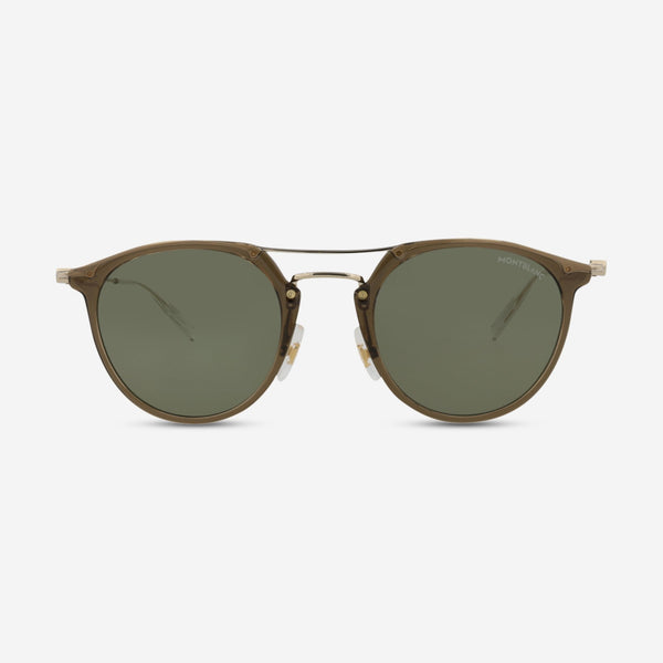 Montblanc Round Acetate & Metal Men’s Sunglasses MB0204S - THE SOLIST - Montblanc