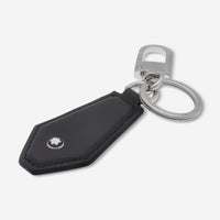 Montblanc Sartorial Black Leather Diamond Shaped Key Fob 130748 - THE SOLIST - Montblanc