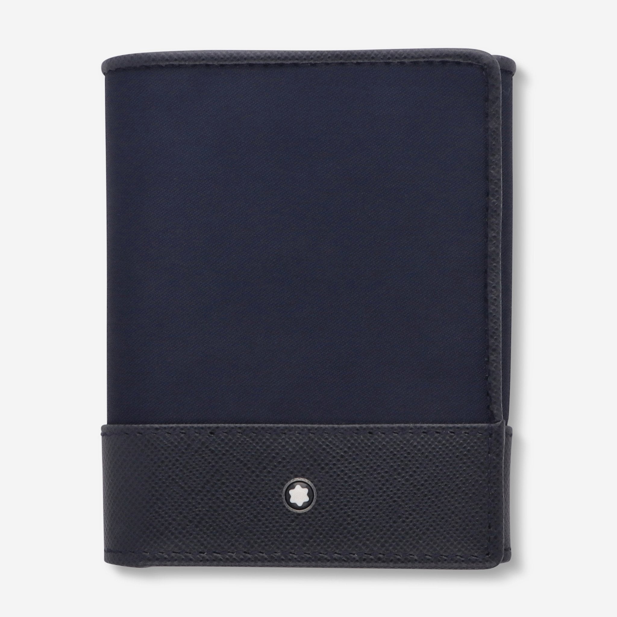 Montblanc Sartorial Blue Leather Trifold Card Holder 118400 - THE SOLIST - Montblanc