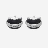 Montblanc Silver Collection Sterling Silver & Black Titanium Cufflinks 102696 - THE SOLIST - Montblanc