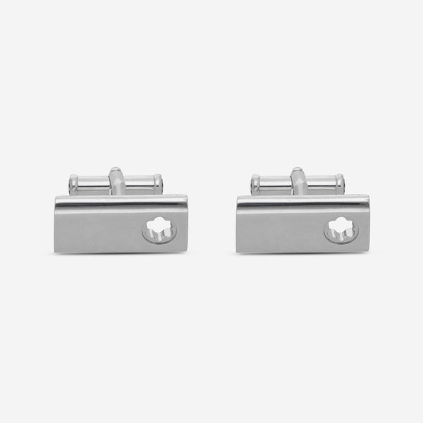 Montblanc Silver Collection Sterling Silver Rectangular Cufflinks 102706 - THE SOLIST - Montblanc