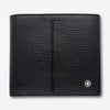 Montblanc Soft Leather Range Black Leather 4cc Wallet With Coin Case 105930 - THE SOLIST - Montblanc