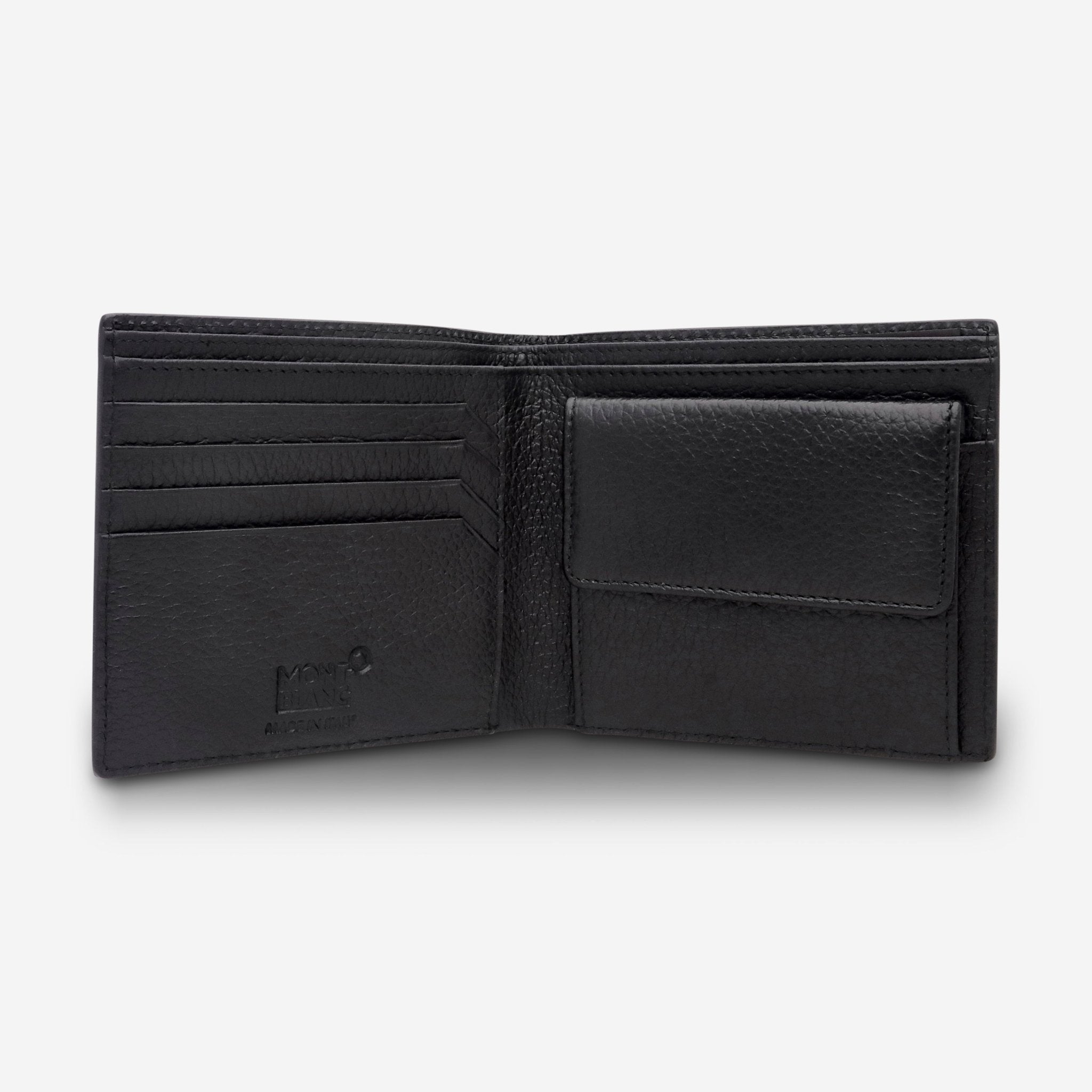 Montblanc Soft Leather Range Black Leather 4cc Wallet With Coin Case 105930 - THE SOLIST - Montblanc