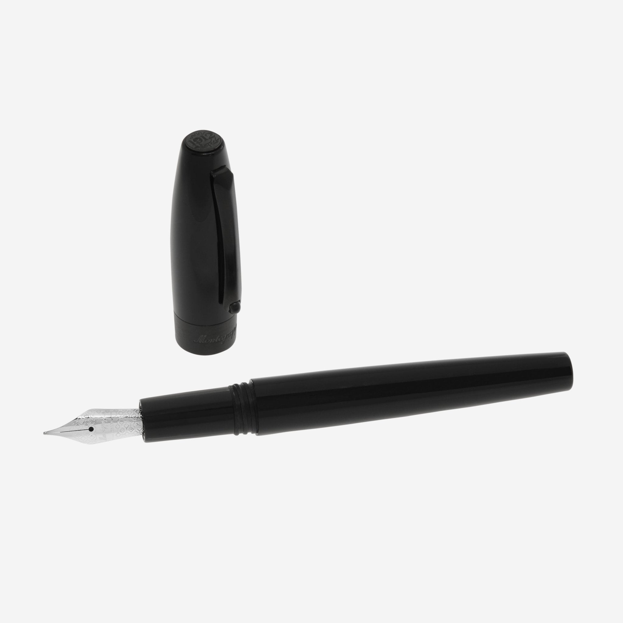 Montegrappa Fortuna Black with Black Trim Fountain Pen (M) ISFOR3LC - THE SOLIST - Montegrappa