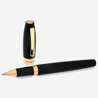 Montegrappa Fortuna Black with Rose Trim Rollerball Pen ISFORRRC - THE SOLIST - Montegrappa