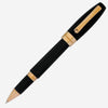 Montegrappa Fortuna Black with Rose Trim Rollerball Pen ISFORRRC - THE SOLIST - Montegrappa