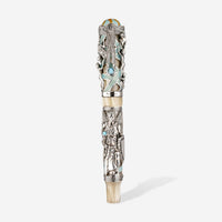 Montegrappa My Guardian Angel Silver & Blue Rollerball Pen ISCUARSW
