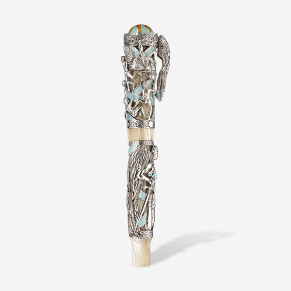 Montegrappa My Guardian Angel Silver & Blue Rollerball Pen ISCUARSW