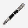 Montegrappa Time & Brain Limited Edition Sterling Silver And Resin Fountain Pen (M) ISTNN3SE - THE SOLIST - Montegrappa