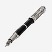 Montegrappa Time & Brain Limited Edition Sterling Silver And Resin Fountain Pen (M) ISTNN3SE - THE SOLIST - Montegrappa