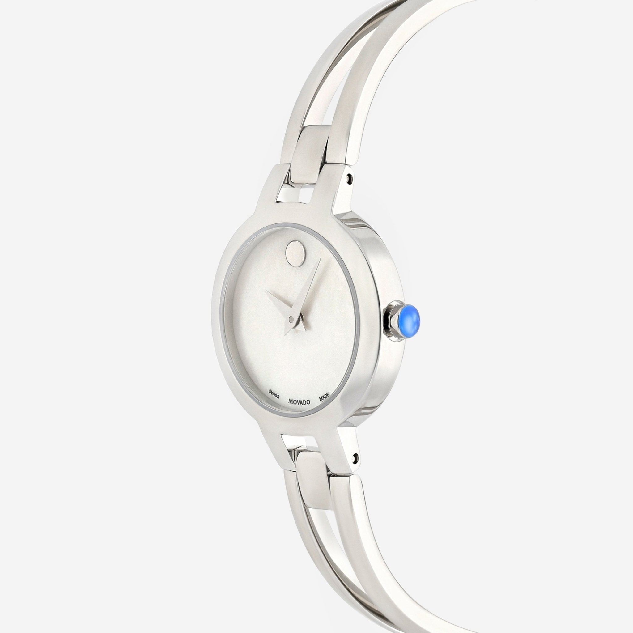 Movado women's museum stainless steel watch best sale