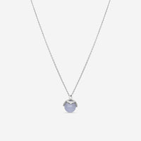 Chopard Imperiale 18K White Gold Diamond & Chalcedony Pendant Necklace 799207