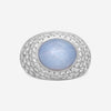 Suna Platinum Star Sapphire & Diamond Ring Sz. 6.5 R7318SSP