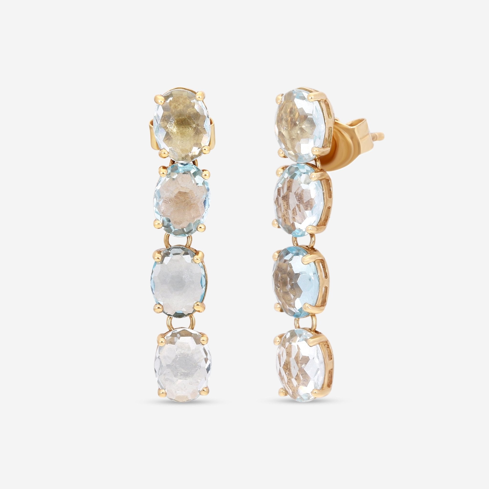 Nanis 18K Gold Natural Stone Earrings OA27 - 565 - THE SOLIST - Nanis