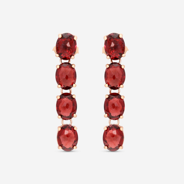 Nanis 18K Rose Gold Garnet Earrings OA33 - 565 - THE SOLIST - Nanis