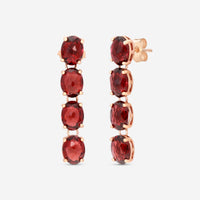 Nanis 18K Rose Gold Garnet Earrings OA33 - 565 - THE SOLIST - Nanis