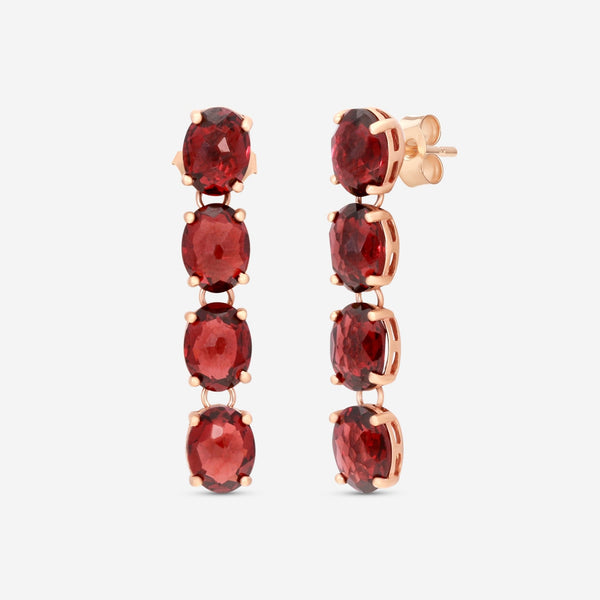 Nanis 18K Rose Gold Garnet Earrings OA33 - 565 - THE SOLIST - Nanis