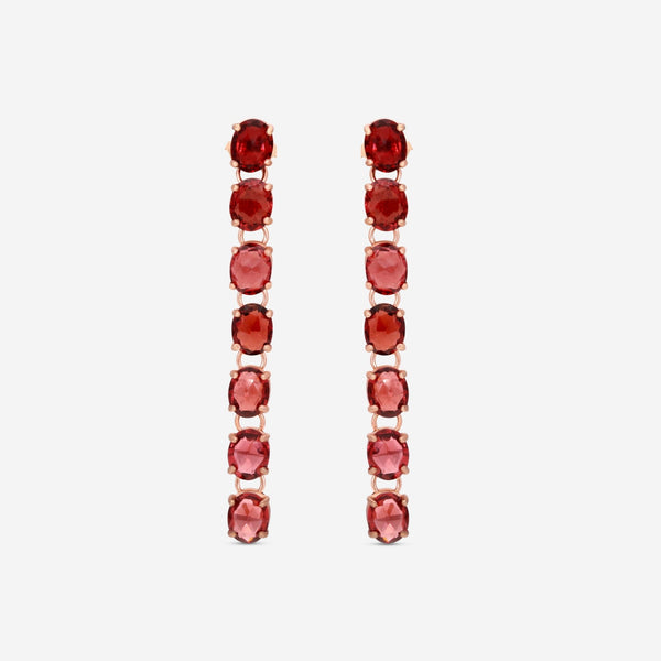 Nanis 18K Rose Gold Garnet Earrings OA36 - 565 - THE SOLIST - Nanis