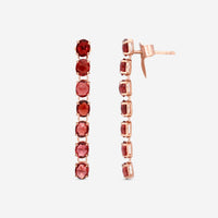 Nanis 18K Rose Gold Garnet Earrings OA36 - 565 - THE SOLIST - Nanis