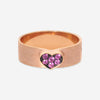 Nanis 18K Rose Gold Pink Sapphire Band Ring Sz. 7.25 AS11 - 506 - THE SOLIST - Nanis