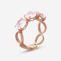 Nanis 18K Rose Gold Rock Crystal Ring Sz. 6.75 AH7 - 565 - THE SOLIST - Nanis