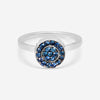 Nanis 18K White Gold Blue Sapphire Ring AS17 - 507 - THE SOLIST - Nanis