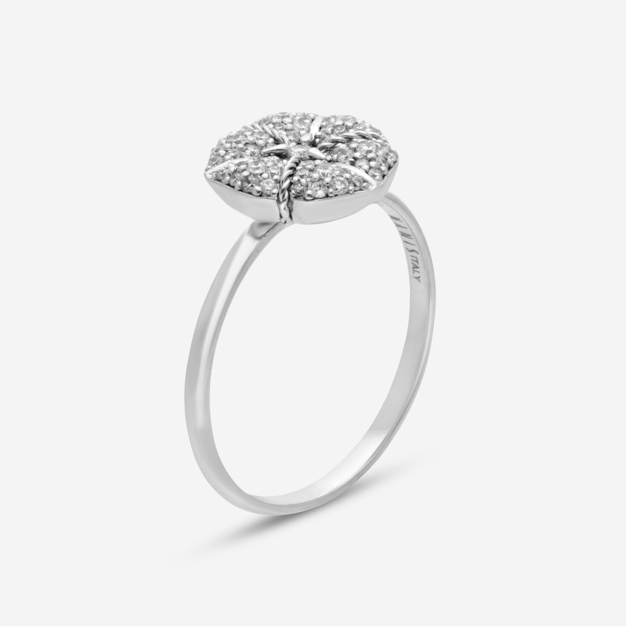 Nanis 18K White Gold Diamond Statement Ring Sz. 7.25 AS15 - 571 - THE SOLIST - Nanis