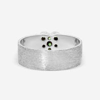 Nanis 18K White Gold Tsavorite Band Ring Sz. 7 AS17 - 506 - THE SOLIST - Nanis