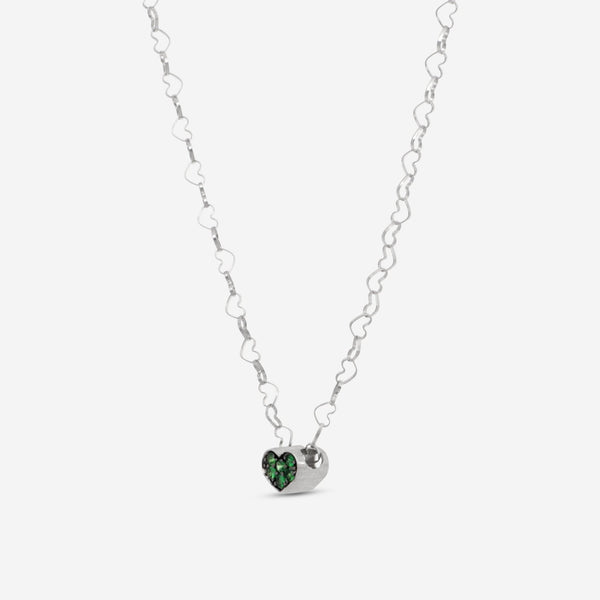 Nanis 18K White Gold Tsavorite Pendant Necklace CS9 - 506 - THE SOLIST - Nanis