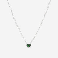 Nanis 18K White Gold Tsavorite Pendant Necklace CS9 - 506 - THE SOLIST - Nanis