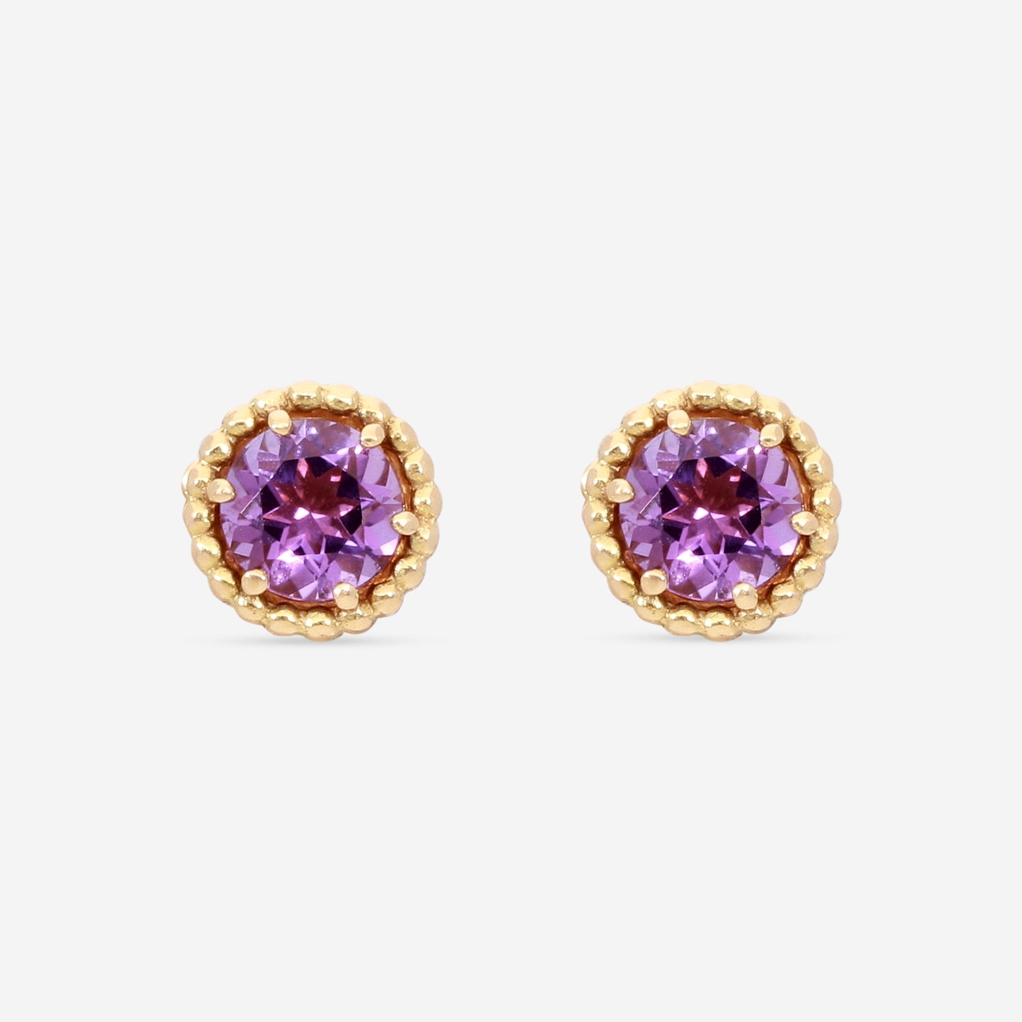 Nanis 18K Yellow Gold Amethyst Earrings OA20 - 560 - THE SOLIST - Nanis