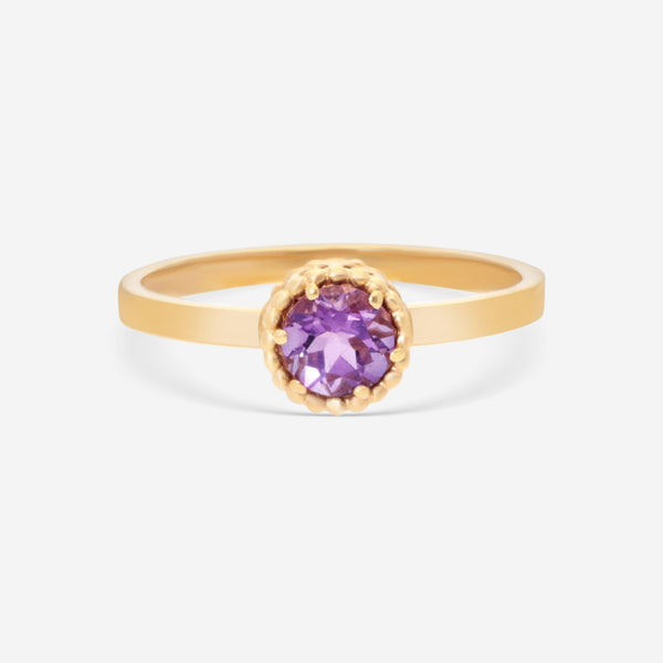 Nanis 18K Yellow Gold Amethyst Ring Sz. 6 AH20 - 560 - THE SOLIST - Nanis