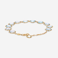 Nanis 18K Yellow Gold Blue Topaz Bracelet BN18 - 560 - THE SOLIST - Nanis