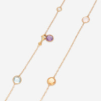 Nanis 18K Yellow Gold Blue Topaz & Citrine Necklace CN13 - 560 - THE SOLIST - Nanis