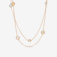 Nanis 18K Yellow Gold Blue Topaz & Citrine Necklace CN13 - 560 - THE SOLIST - Nanis