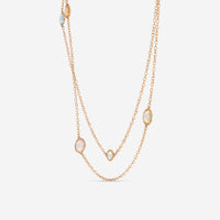 Nanis 18K Yellow Gold Blue Topaz & Citrine Necklace CN13 - 560 - THE SOLIST - Nanis