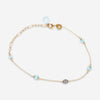 Nanis 18K Yellow Gold Blue Topaz & Ice Diamond Bracelet BS1 - 539 - THE SOLIST - Nanis