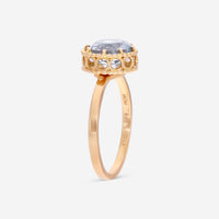 Nanis 18K Yellow Gold Blue Topaz Statement Ring AH24 - 560 - THE SOLIST - Nanis