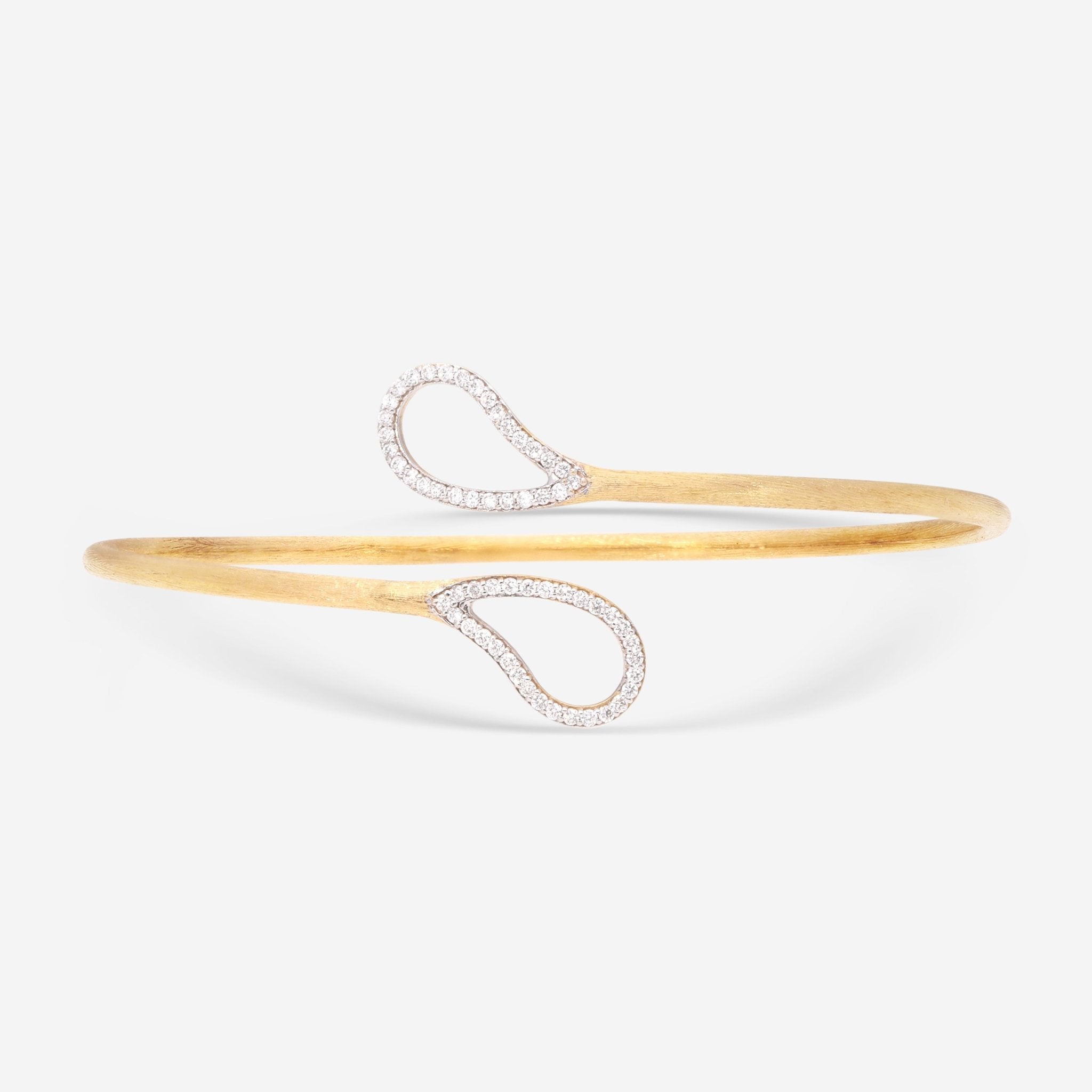 Nanis 18K Yellow Gold Diamond Bangle Bracelet BS18-569